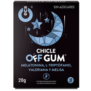 WUG Gum – Off valerian, tryptophan, lemon balm and melatonin 10 units