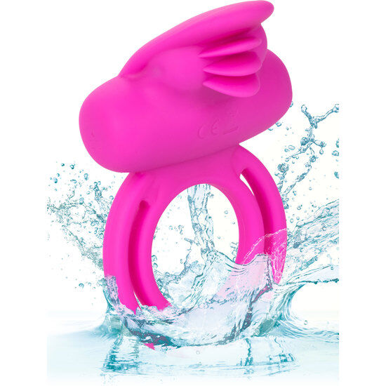 CALEXOTICS - DUAL CLIT FLICKER ENHANCER DOBLE ANILLO VIBRADOR DE SILICONA PINK