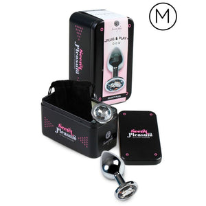 SecretPlay – Plug anal transparent aluminium 7cm