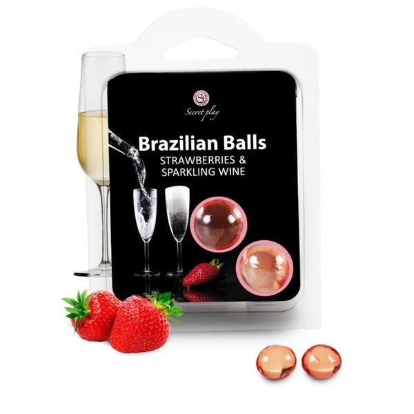 SecretPlay – Ensemble de boules brésiliennes fraise et champagne