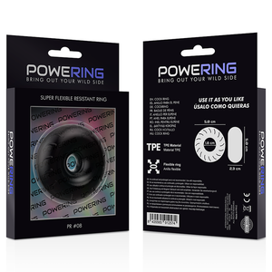 Powering – Anneau pénis super flexible et résistant 5cm pr08 noir