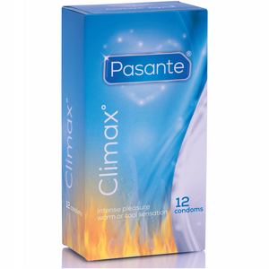 Pasante – Préservatifs climax 6 effet chaleur + 6 effet frais / 12 unités