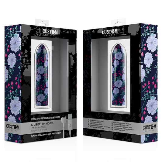 CUSTOM BULLETS - RECARGABLE SPRING BALA 10 INTENSIDADES