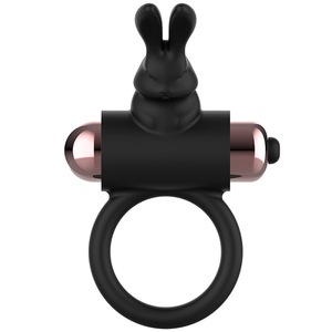 Coquette Chic Desire – Cockring avec vibrateur noir/ or