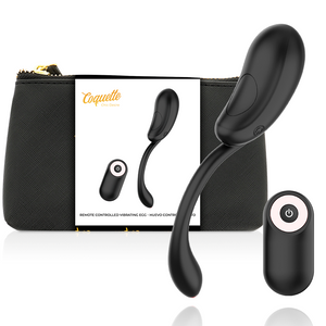 Coquette Chic Desire – Oeuf vibrant télécommande rechargeable noir/or