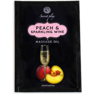 SecretPlay – Pêche & vin mousseux huile de massage sachet 10 ml