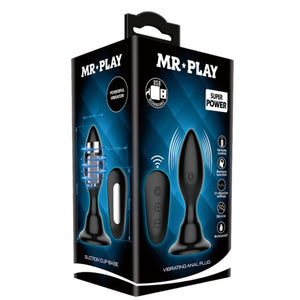 Mr Play – Plug anal avec télécommande vibration noire