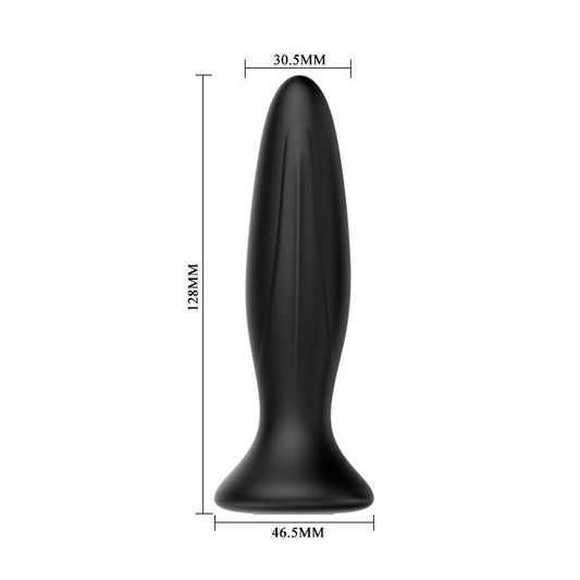 MR PLAY - OPLAADBARE NEGRO VIBRADOR ANAAL PLUG