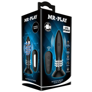 Mr Play – Plug avec télécommande billes tournantes noires