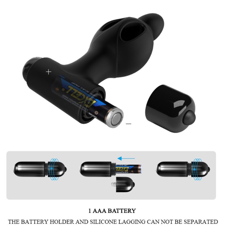MR PLAY - SILICONEN ANAALPLUG MET VIBRATIE