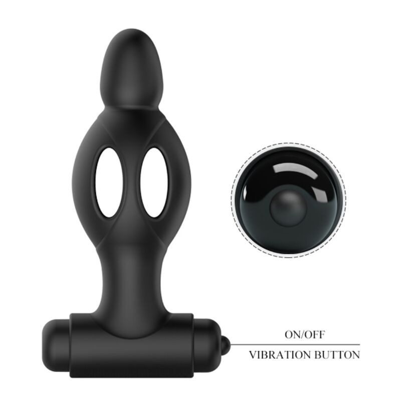 MR PLAY - SILICONEN ANAALPLUG MET VIBRATIE