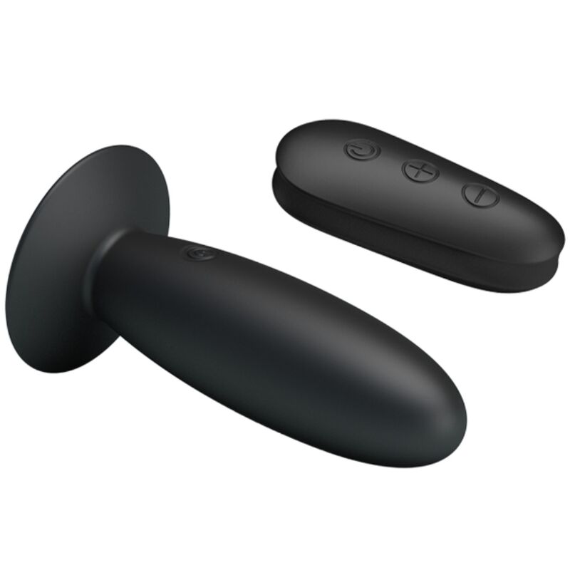 MR PLAY - ANALE PLUG MET ZWARTE VIBRATIECONTROLE OP AFSTANDSBEDIENING