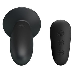 Mr Play – Plug anal avec télécommande vibration noire