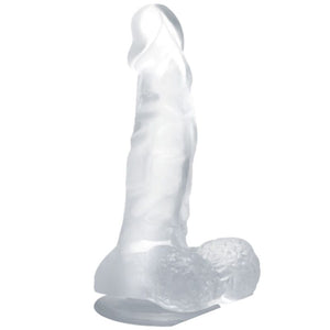 Baile – Gode réaliste avec ventouse et testicules 16.7 cm transparent