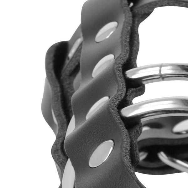 Darkness – Cage de chasteté en cuir avec serrure