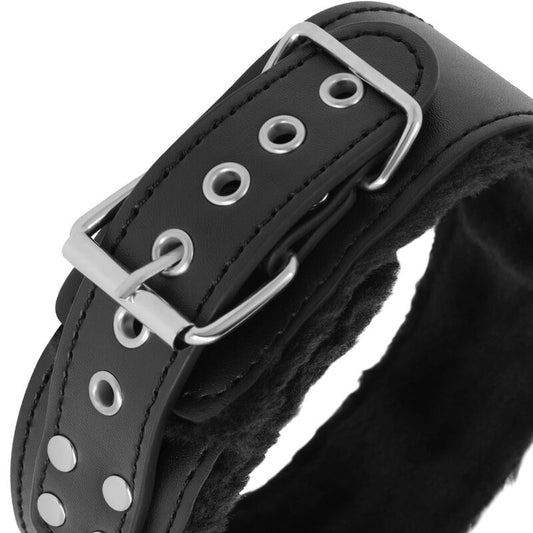 DARKNESS - COLLAR FORRADO WITH TITANIUM CADENA