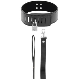Darkness – Collier BDSM avec serrure noire