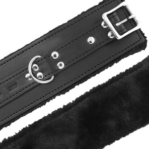 Darkness – Menottes BDSM doublées noires