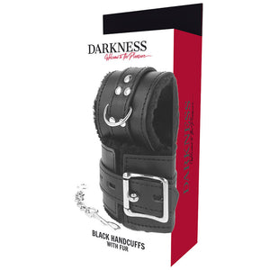 Darkness – Menottes BDSM doublées noires