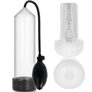 Pump Addicted – Rx3 transparent avec manchon de plaisance