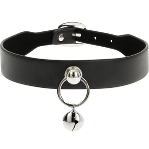 Coquette Chic Desire – Collier cuir vegan femme accessoire hochet/cerceau