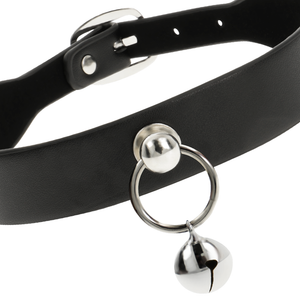 Coquette Chic Desire – Collier cuir vegan femme accessoire hochet/cerceau