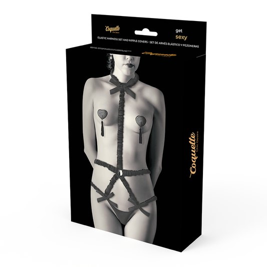 COQUETTE CHIC DESIRE - LINGERIE SET WITH PEZONERAS DELUXE