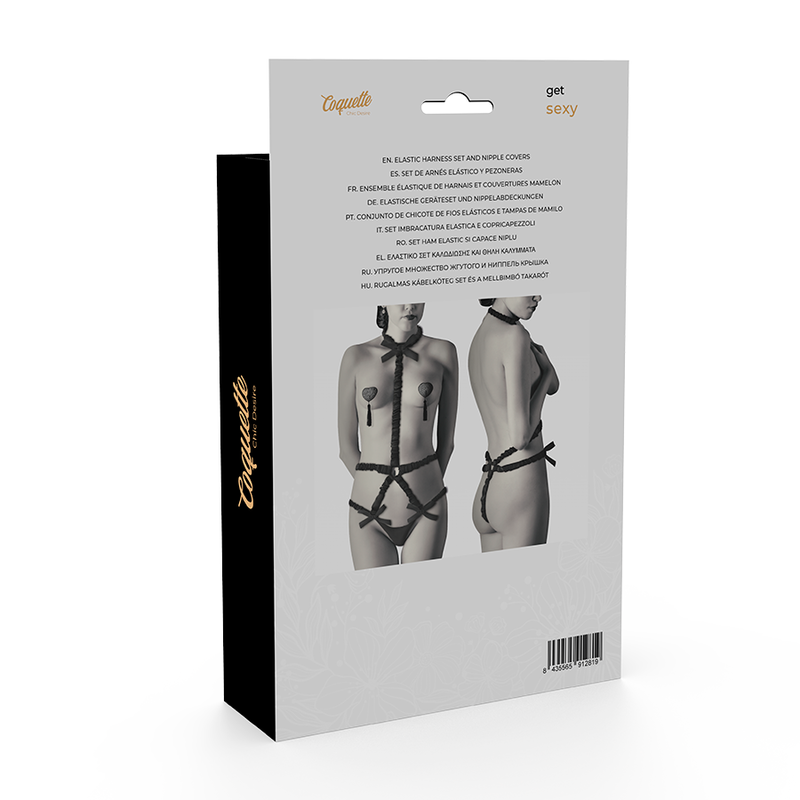 COQUETTE CHIC DESIRE - LINGERIESET MET PEZONERAS DELUXE