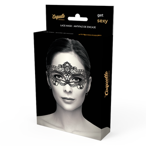 Coquette Chic Desire – Masque fine dentelle noire