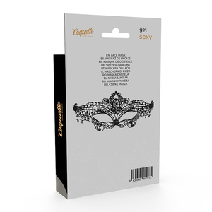 Coquette Chic Desire – Masque fine dentelle noire