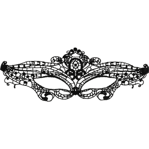 Coquette Chic Desire – Masque fine dentelle noire