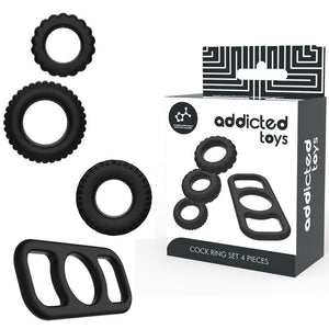 Addicted Toys – Ensemble danneau pénial 4 pièces