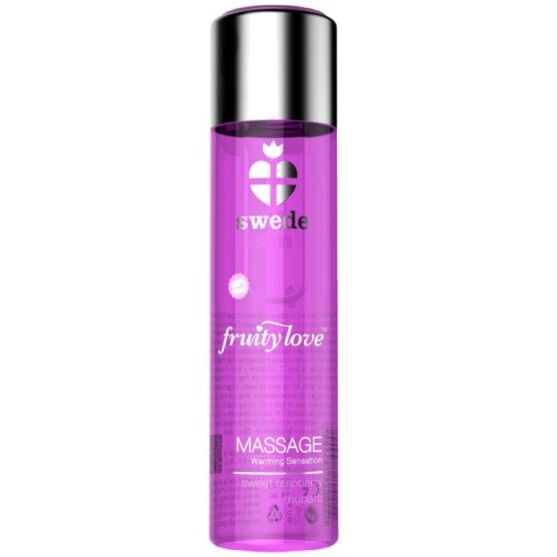 Swede – Fruity love effet réchauffant huile de massage framboise rose et rhubarbe 60 ml
