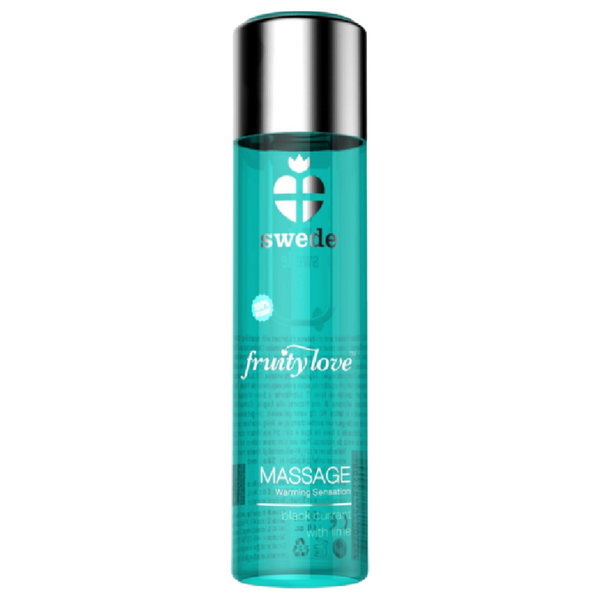 Swede – Fruity love huile de massage effet chauffant cassis et citron vert 120 ml