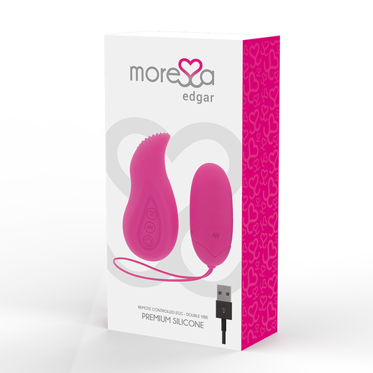 MORESSA - EDGAR SET DUO HUEVO REMOTO AND MANDO WITH VIBRACION INCORPORADA PREMIUM SILICONE CONTROL REMOTO
