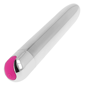 Ohmama – Vibrateur argent rechargeable 10 modes 18,5 cm