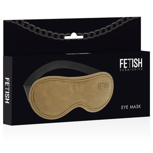 Fetish Submissive Origin – Masque en cuir vegan avec doublure en néoprène