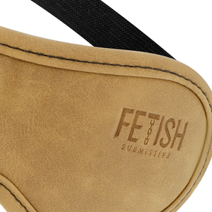 Fetish Submissive Origin – Masque en cuir vegan avec doublure en néoprène