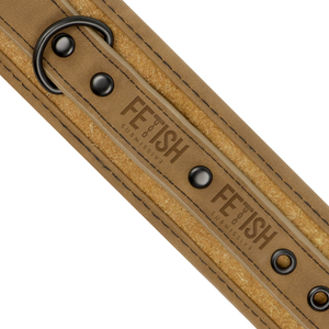 Fetish Submissive Origin – Menottes en cuir vegan avec doublure en néoprène