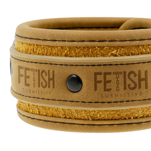 Fetish Submissive Origin – Menottes en cuir vegan avec doublure en néoprène