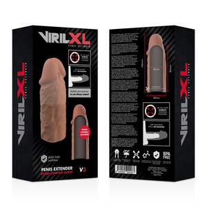 VirilXL – Extension de pénis marron en silicone liquide v3