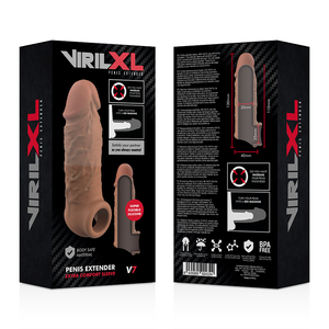VirilXL – Extension de pénis en silicone liquide v7 marron