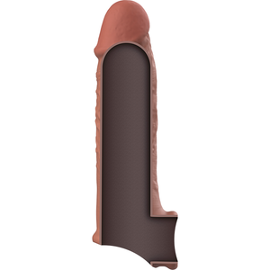 VirilXL – Extension de pénis marron en silicone liquide v9