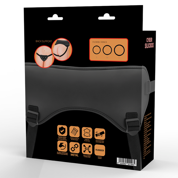 Cyber Silicock – Harnais sangles avec 3 anneaux gratuits