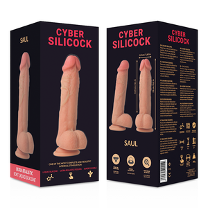 Cyber Silicock – Strap-on saul silicone liquide avec 3 anneaux gratuits 15.5 cm -o- 4.2 cm