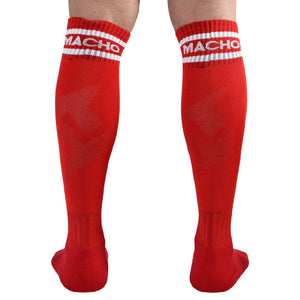 MACHO - CHAUSSETTES LONGUES TAILLE UNIQUE BLEU