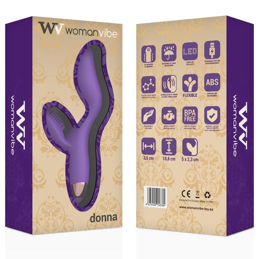 WOMANVIBE - DONNA VIBRADOR SILICONA RECHARGEABLE