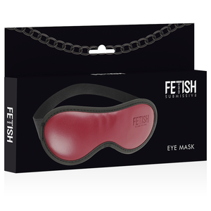 Fetish Submissive Dark Room – Masque en cuir végan avec doublure en néoprène