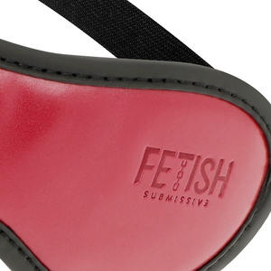 Fetish Submissive Dark Room – Masque en cuir végan avec doublure en néoprène