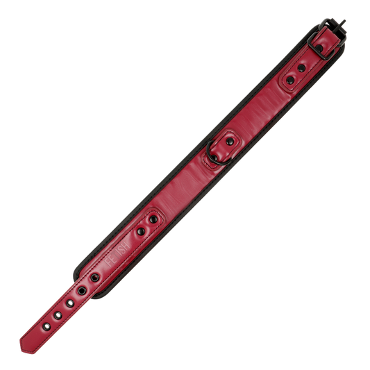 FETISH SUBMISSIVE DARK ROOM - COLLAR WITH CADENA WITH FORRO DE NEOPRENO